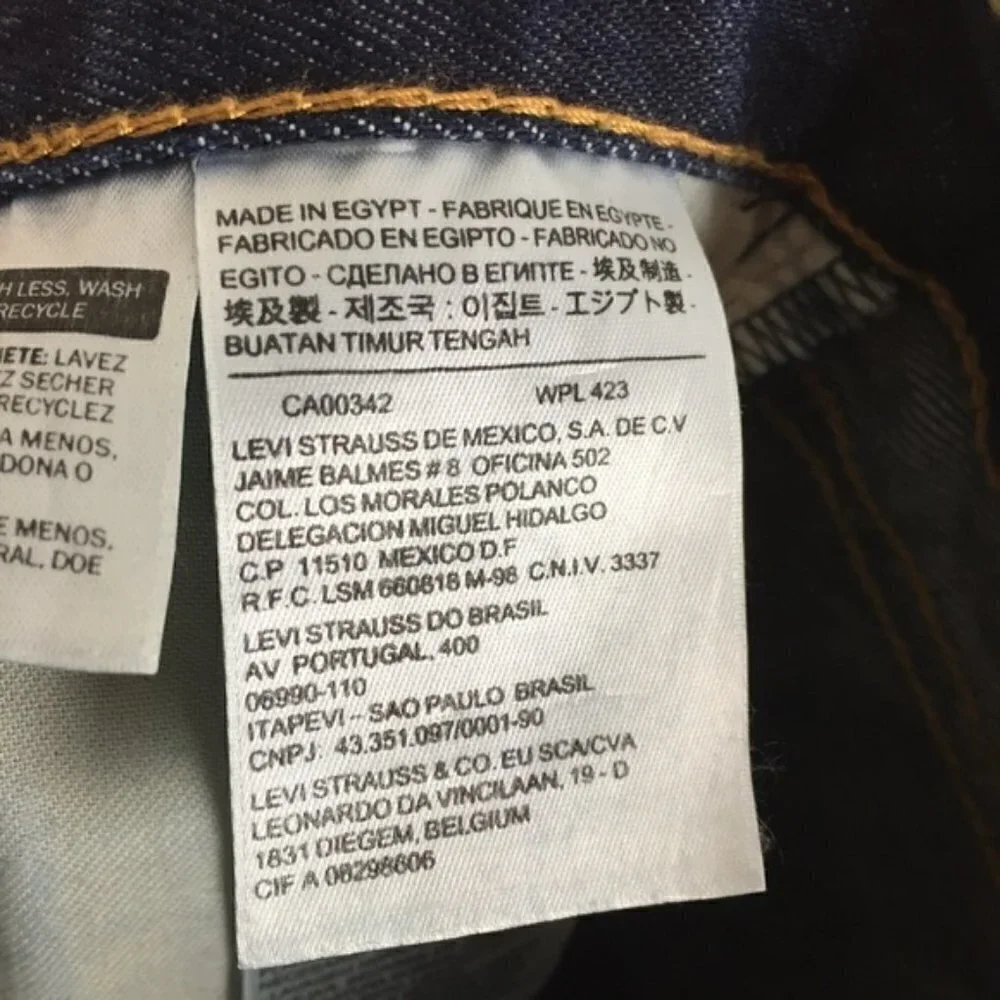 [Levis] Men's Straight Dark Distressed 511 Jeans